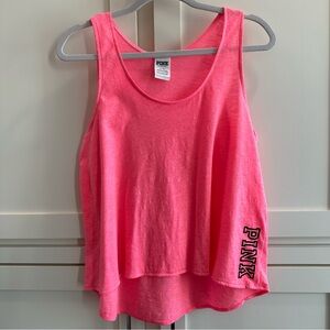 PINK Victoria's Secret Coral Sleep Tank Top Women’s Size Medium
